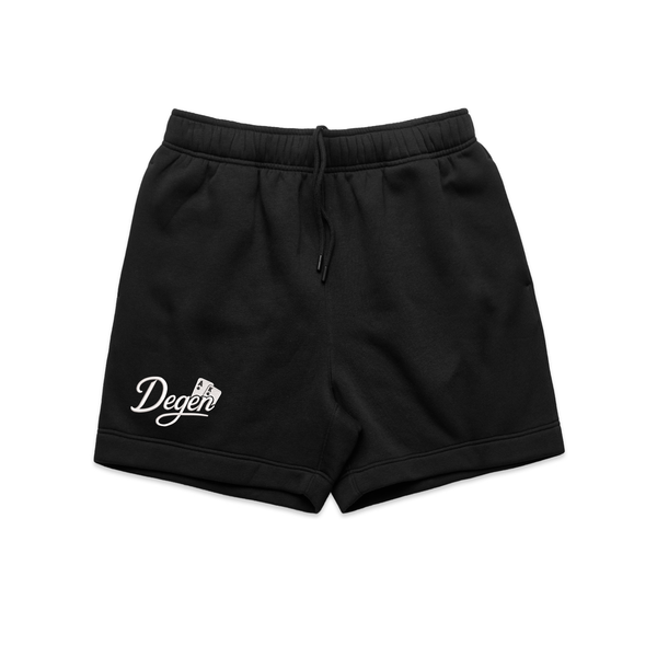 DEGEN RELAXED SWEAT SHORT — Black