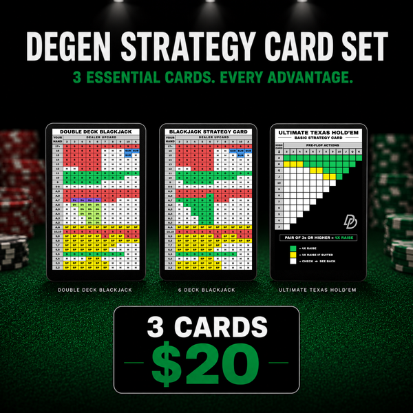 DEGEN STRATEGY CARD SET (3-PACK) — front